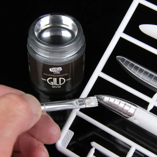 Guild Materials GILD Gilding Enamel Paint, Chrome (15ml Jar)