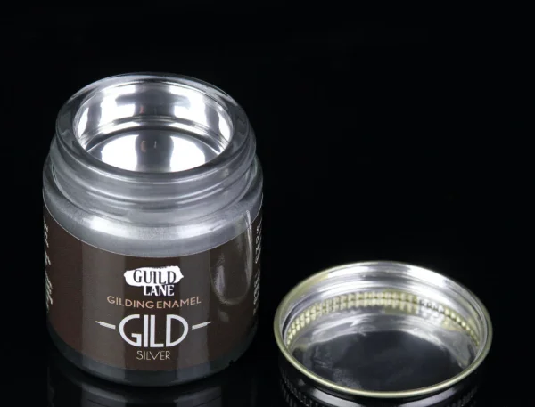 Guild Materials GILD Gilding Enamel Paint, Chrome (15ml Jar)