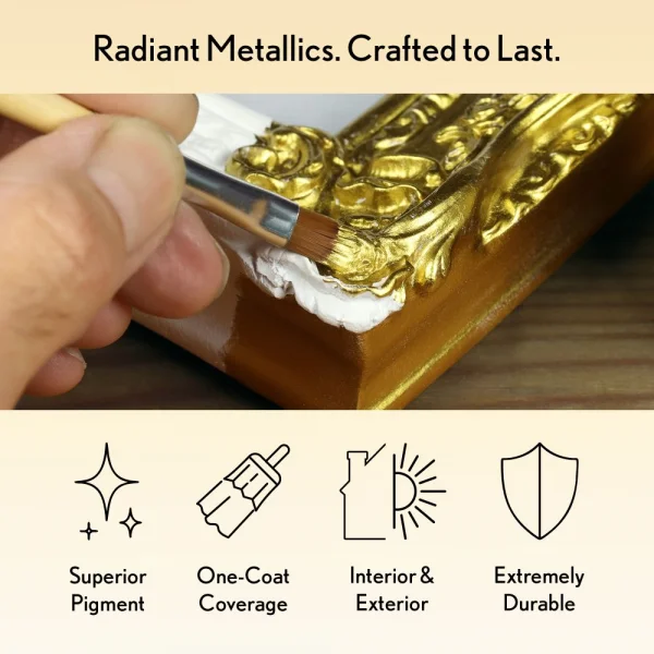 Guild Lane Super GILD Acrylic Gilding Enamel Paint, Platinum (30ml)