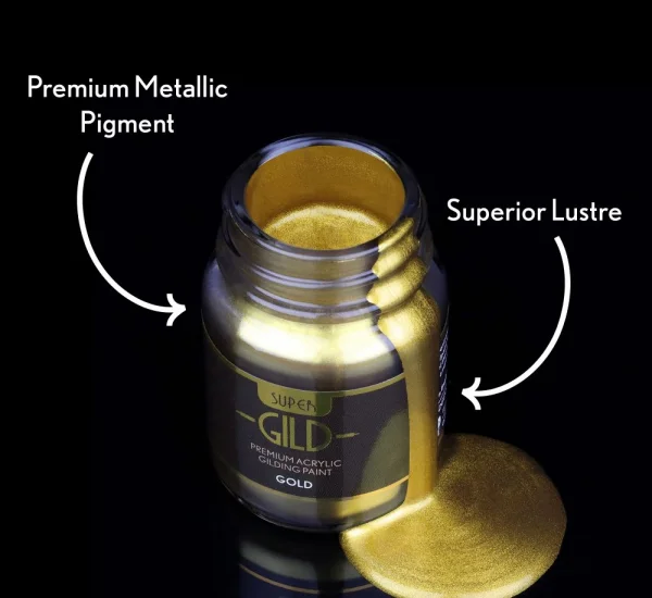 Guild Materials GILD Gilding Enamel Paint, Gold (60ml Jar)