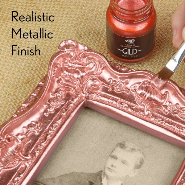 Guild Lane GILD Acrylic Gilding Enamel Paint, Rose Gold (30ml Jar)