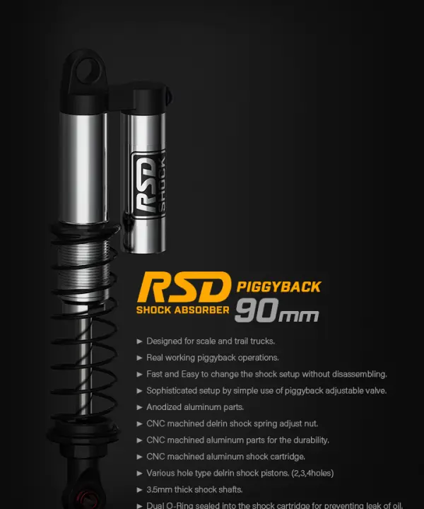 GMade RSD Piggyback Shock 90mm For 1:10 Crawler (2) — image 10 of 11