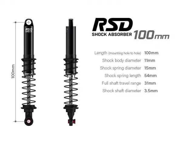 GMade RSD Shock 100mm For 1:10 Crawler (2) &mdash; image 8 of 9