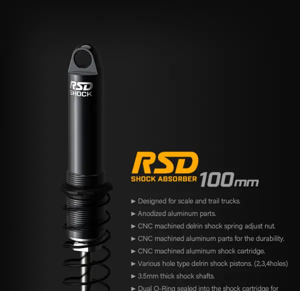 GMade RSD Shock 100mm For 1:10 Crawler (2) &mdash; image 2 of 9