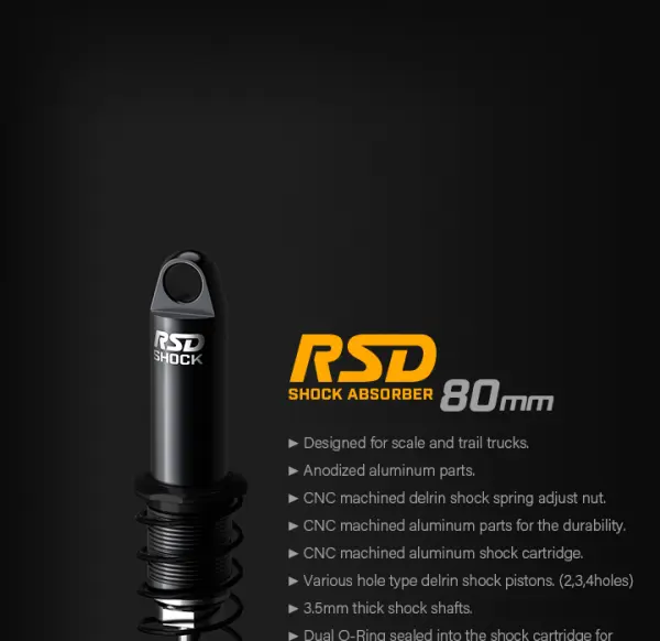 GMade RSD Shock 80mm For 1:10 Crawler (2) &mdash; image 2 of 9