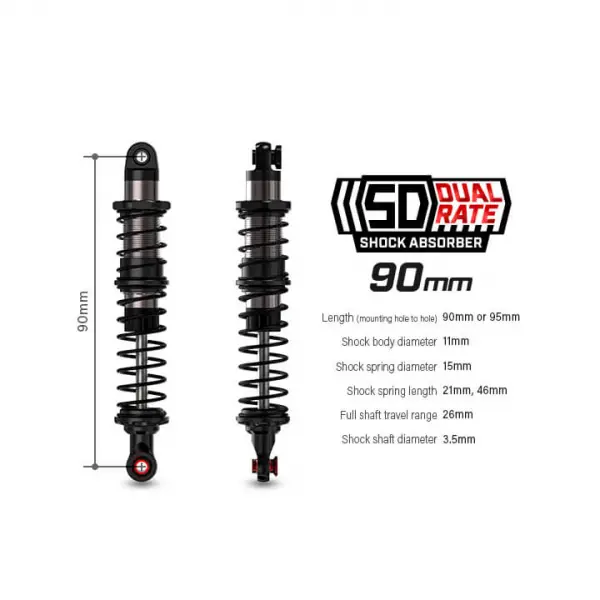 GMade Sd Dual Rate Shock 90mm (2) &mdash; image 8 of 9