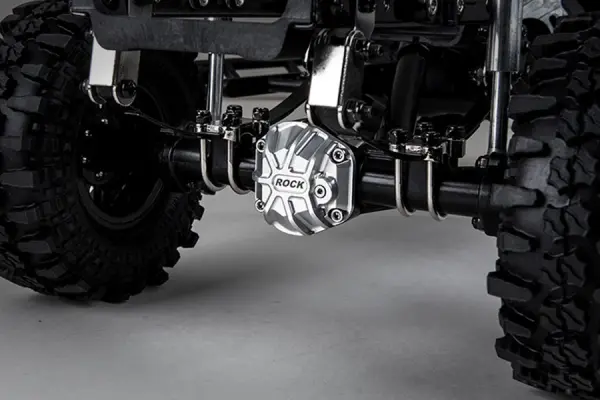 GMade 3D Machined Differential Cover (Silver) GS01 Axle &mdash; image 3 of 4