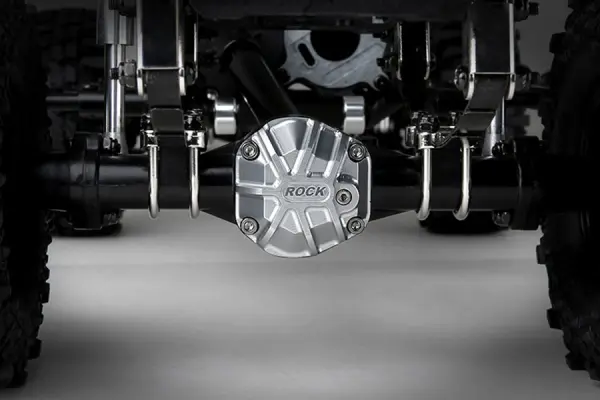 GMade 3D Machined Differential Cover (Silver) GS01 Axle &mdash; image 4 of 4