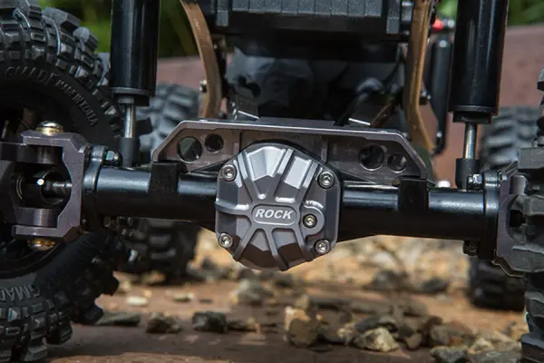 GMade GS01 Front Axle Truss Upper Link Mount (Ti. Grey) — image 4 of 4
