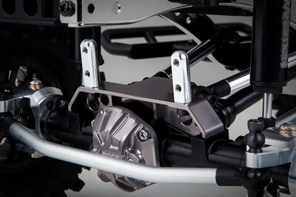 GMade GS01 Front Axle Truss Upper Link Mount (Ti. Grey) — image 3 of 4