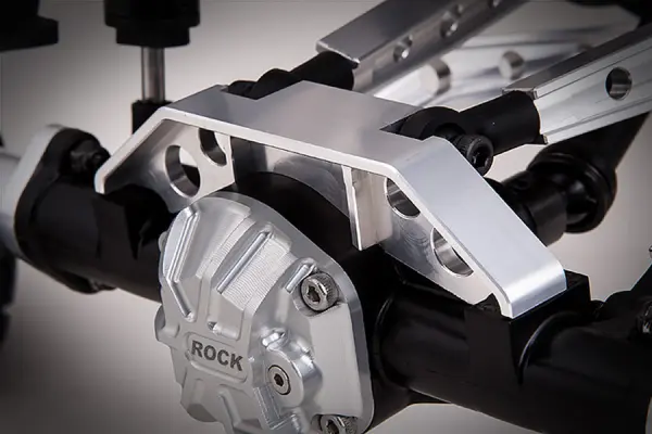 GMade GS01 Rear Axle Truss Upper Link Mount (Silver) — image 3 of 4