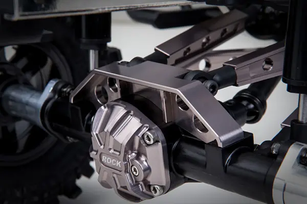 GMade GS01 Rear Axle Truss Upper Link Mount (Ti. Grey) &mdash; image 3 of 4