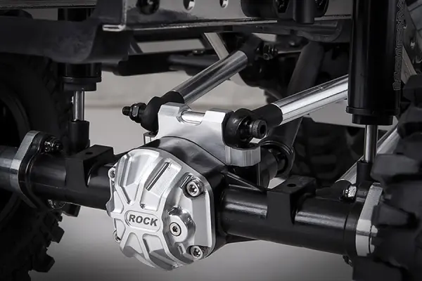 GMade Rear Upper Link Mount (Silver) For GS01 Axle — image 3 of 3
