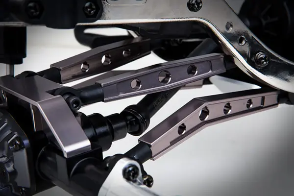 GMade GS01 Machined M3 78mm Bent Lower Link (Ti. Grey) (2) &mdash; image 4 of 4