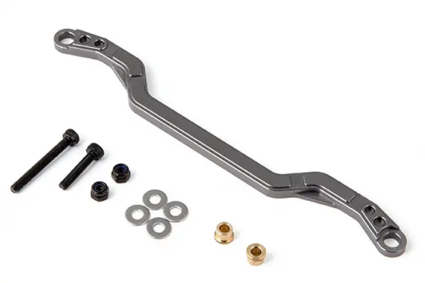 GMade GS01 Machined Steering Link 116mm (Titanium Grey) — image 3 of 3