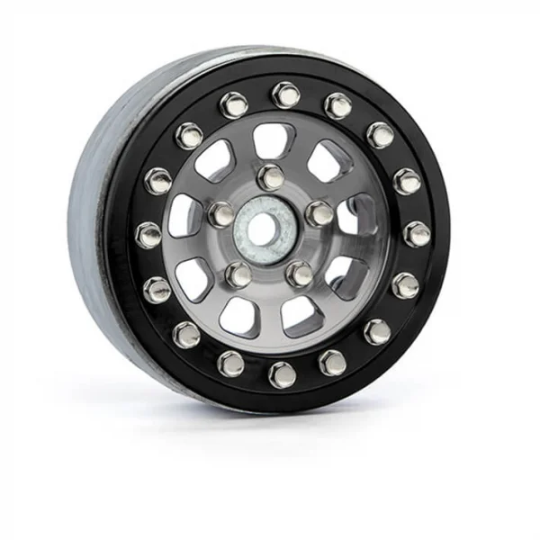 GMade 1.9 Ar04 5-Lug Aluminium Beadlock Wheels (Silver) (2) — image 2 of 4