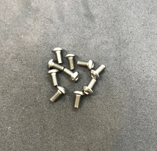 M3 x 6mm Button Head Titanium Screw (10)