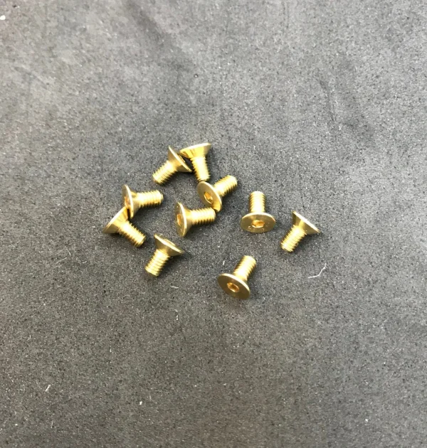 M3 x 6mm Countersunk Head Brass Screws (10)