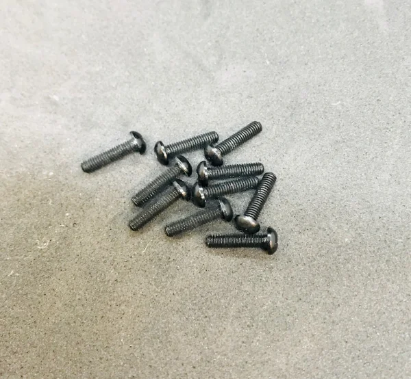 M3 x 12mm Button Head Alloy Screw - Black (10)