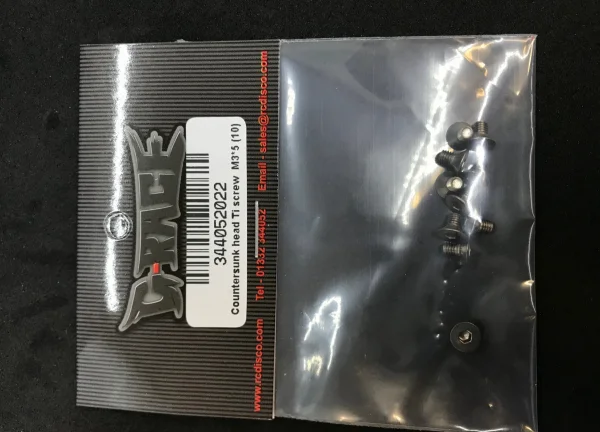 M3 x 5mm Countersunk Head Titanium Screw (10)