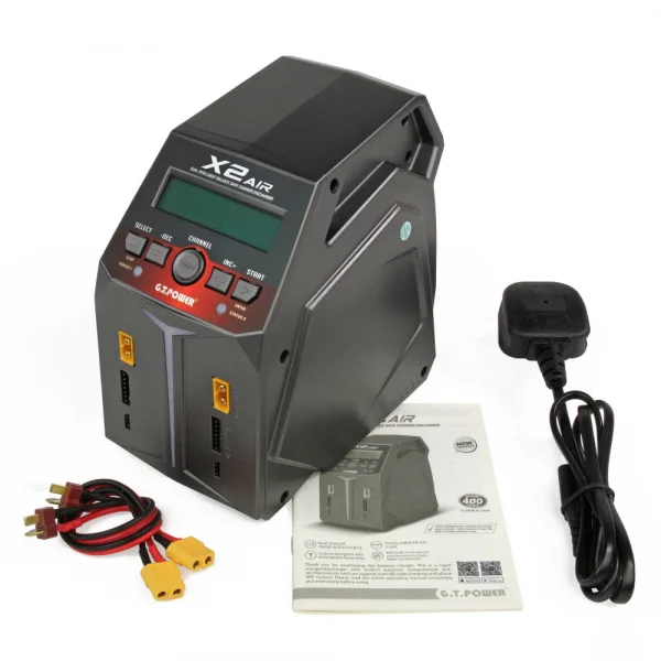 GT Power X2 Air Charger 2x100W AC/DC 12A Charger / Discharger (UK)