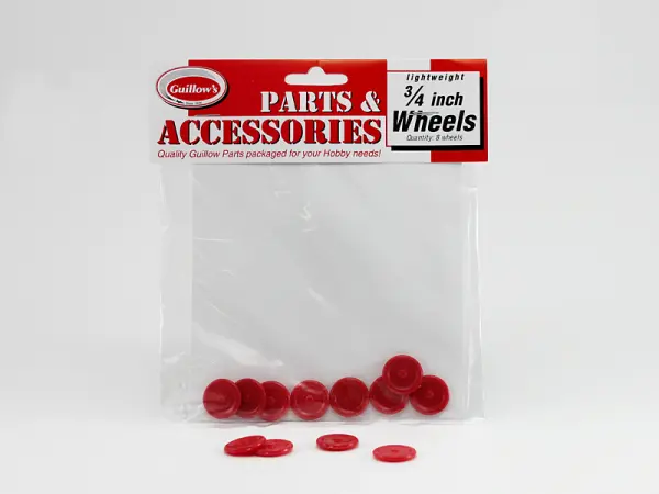 Guillow 3/4in Plastic Wheel (8 wheels) — image 2 of 2