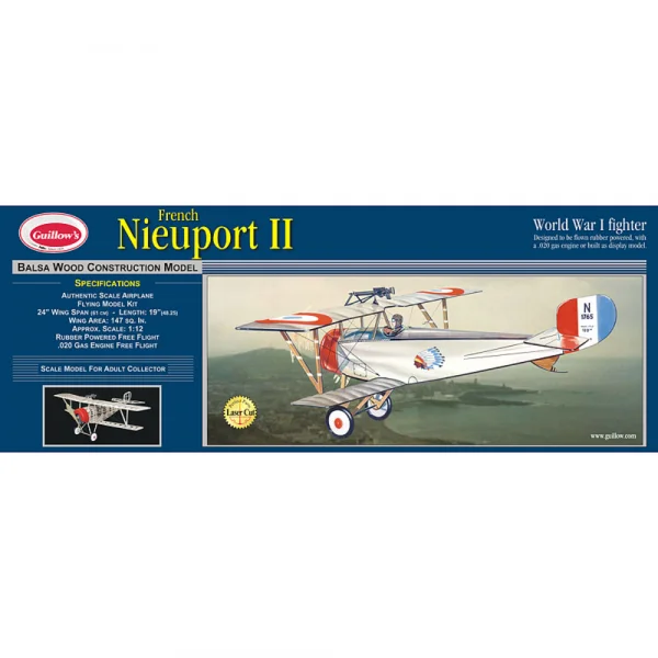 Guillow Nieuport II (Laser Cut)