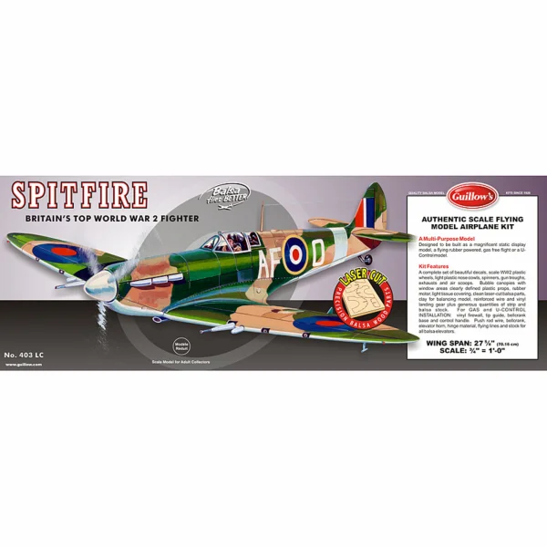 Guillow Spitfire (Laser Cut)