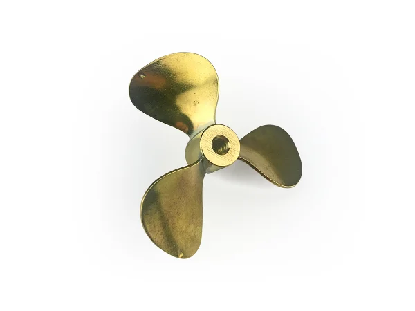 Brass Propeller (Classic) - 3 Blade - 45mm - M4 - LH
