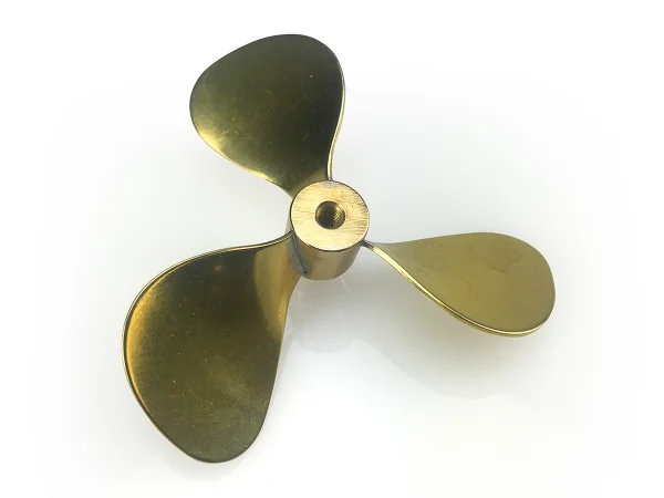 Brass Propeller (Classic) - 3 Blade - 60mm - M4 - LH