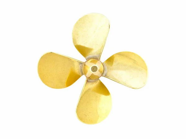 Brass Propeller (Classic) - 4 Blade - 45mm - M4 - LH