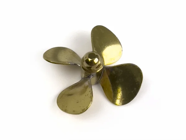 Brass Propeller (Classic) - 4 Blade - 45mm - M4 - RH