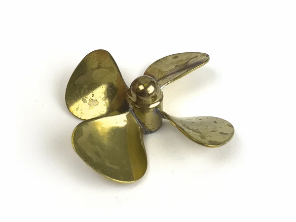 Brass Propeller (Classic) - 4 Blade - 55mm - M4 - LH