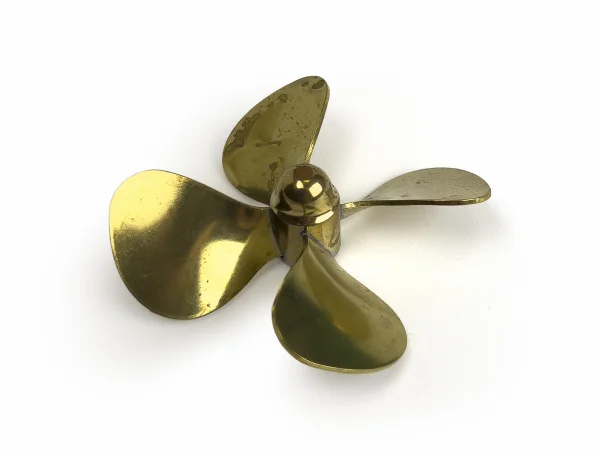 Brass Propeller (Classic) - 4 Blade - 60mm - M4 - LH