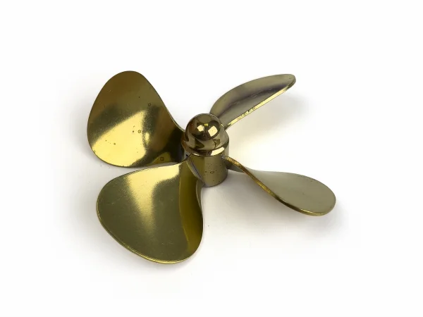 Brass Propeller (Classic) - 4 Blade - 70mm - M4 - LH