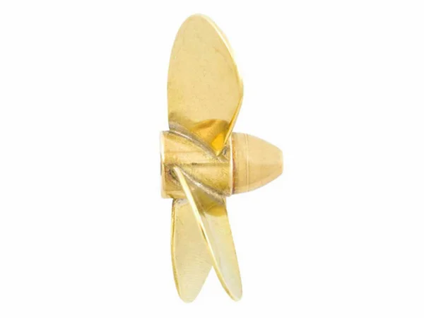 Brass Propeller (Classic) - 4 Blade - 65mm - M4 - RH