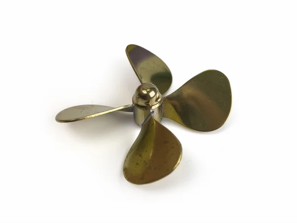 Brass Propeller (Classic) - 4 Blade - 65mm - M4 - RH