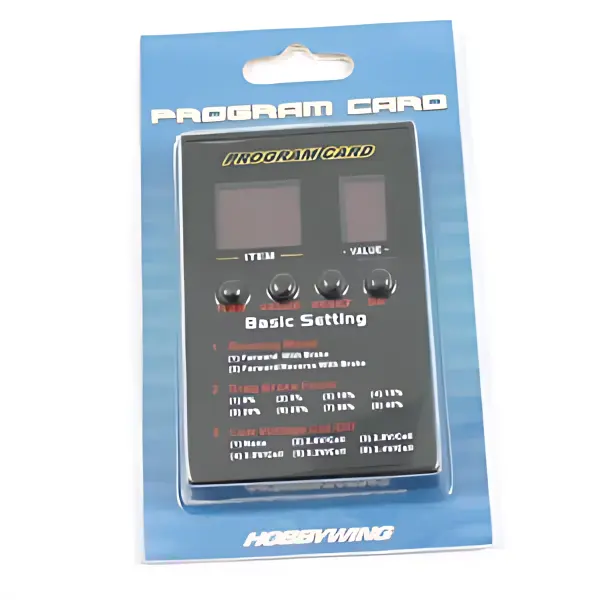 Hobao Hyper Brushless Program Card