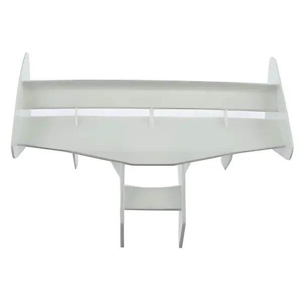 Hobao Hyper 9 1 Piece Rear Wing + Mount (Kit) (White)