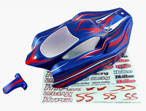 Hobao Hyper SS Electric Printed Body (Blue/White) — image 4 of 4