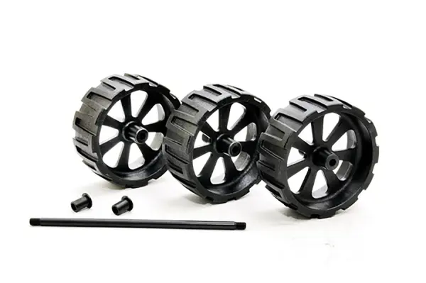 Hobao Hyper MT Sport Plus II Wheelie Bar Wheels (3) &mdash; image 2 of 2
