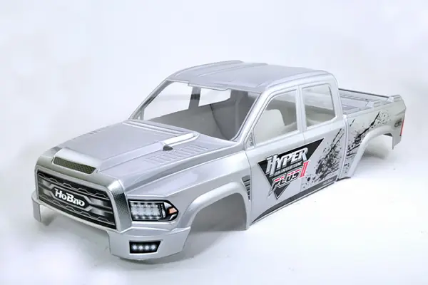 Hobao Hyper MT Plus II Printed Body Shell - Silver White — image 3 of 6
