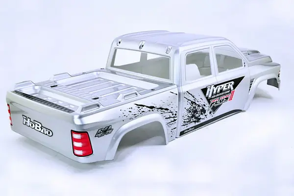 Hobao Hyper MT Plus II Printed Body Shell - Silver White — image 6 of 6