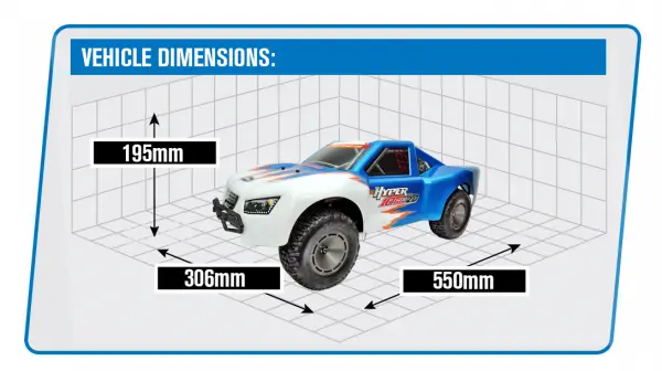 Hobao Hyper 10SC 2.0 RTR - Blue/White — image 15 of 15