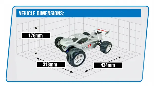 Hobao Hyper TT 2.0 Pro Truggy RTR - Silver &mdash; image 4 of 17