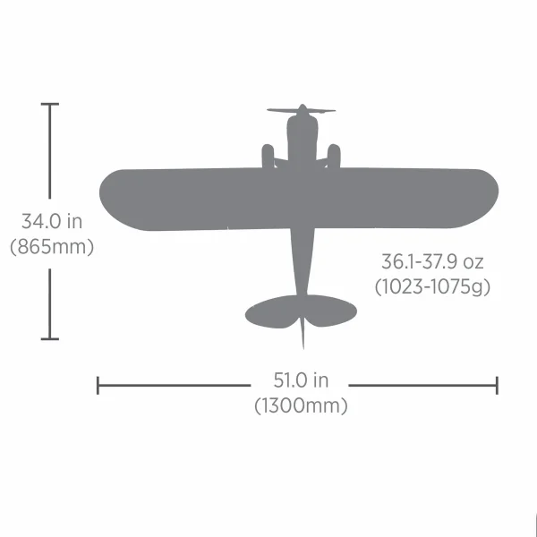 HobbyZone Carbon Cub S2 1.3m - Cleetus McFarland Special Edition - BNF Basic
