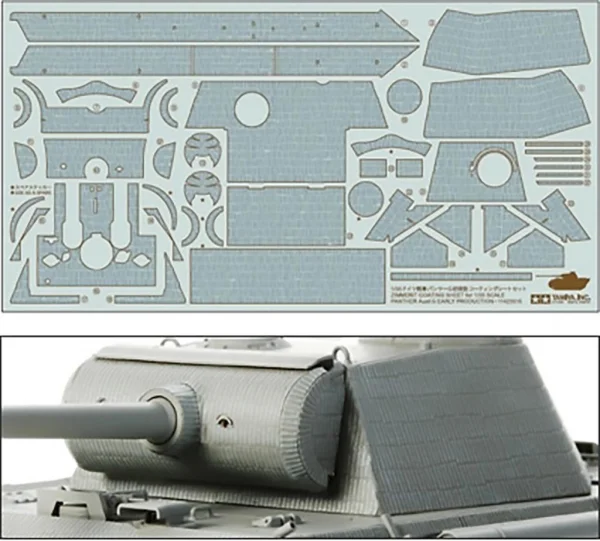 Tamiya Panther Ausf G Early Zimmerit Stick