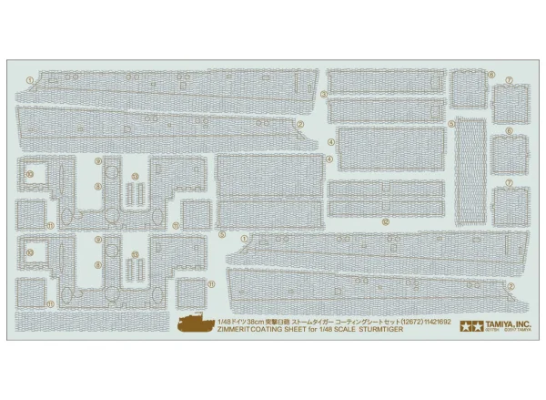 Tamiya 1/48 Sturmtiger Zim Sheet