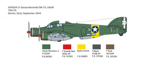 Italeri 1/72 Sm.79 — image 12 of 12