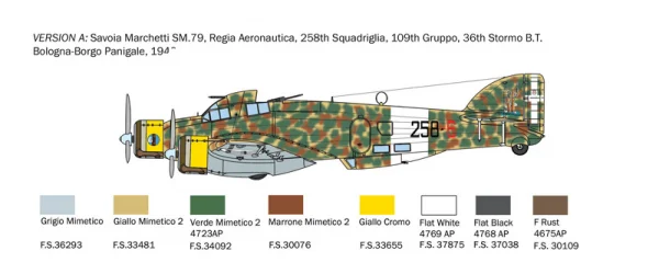 Italeri 1/72 Sm.79 — image 7 of 11